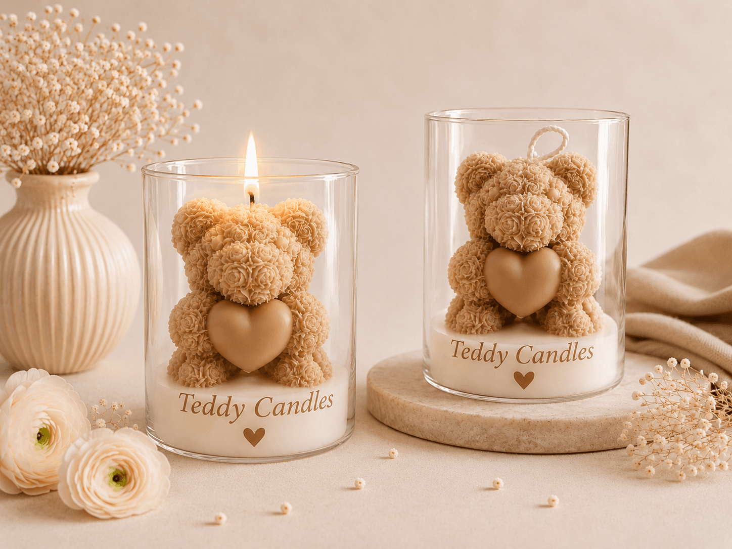 Teddy Candle