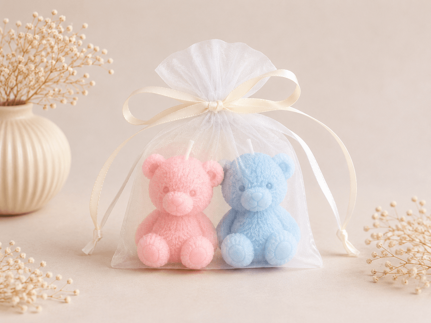 Mesh Bag Guest Gift Candles